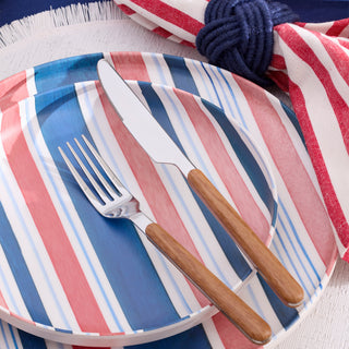 Oneida 24 Seven Melamine Stripe 12-Piece Dinnerware Set, melamine (view 5)