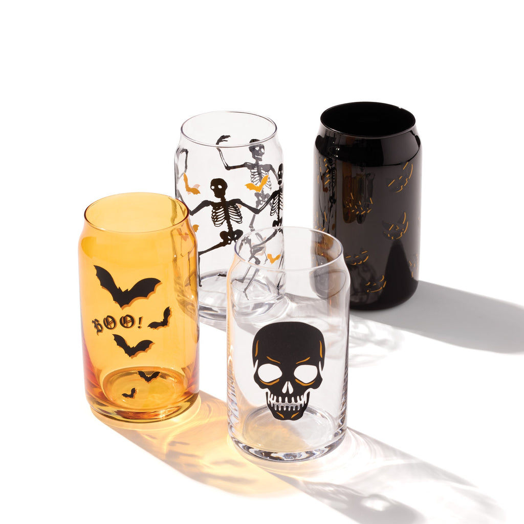 Oneida Vintro Halloween Can Cooler Glasses, Set of 4, glass (view 2)