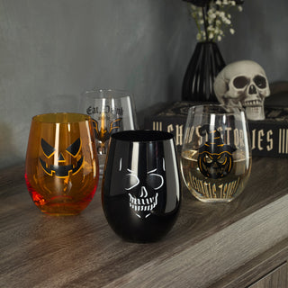 Oneida Vintro Halloween Stemless Wine Glasses - Set Of 4, glass (view 3)