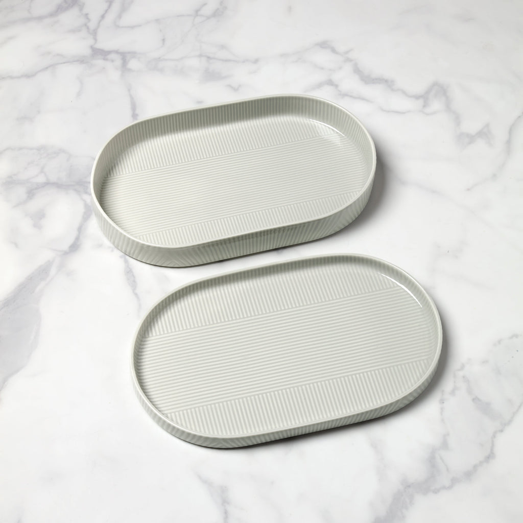 Lenox Modulus Vapor 2-Piece Serving Set, porcelain