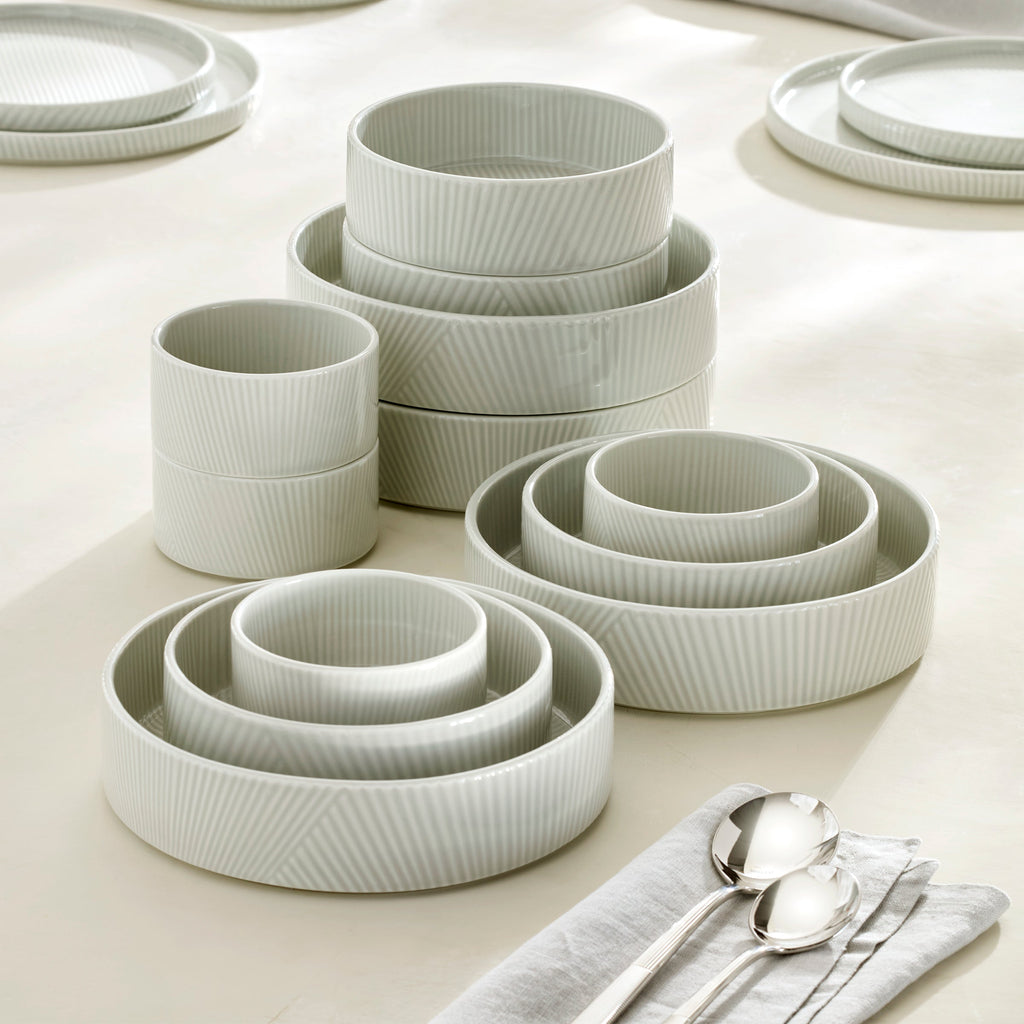 Lenox Modulus Vapor 12-Piece Bowl Set, porcelain (view 2)