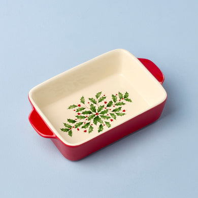 Lenox Holiday Rectangular Mini Baking Dish, stoneware