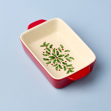 Lenox Holiday Rectangular Mini Baking Dish, stoneware (view 2)