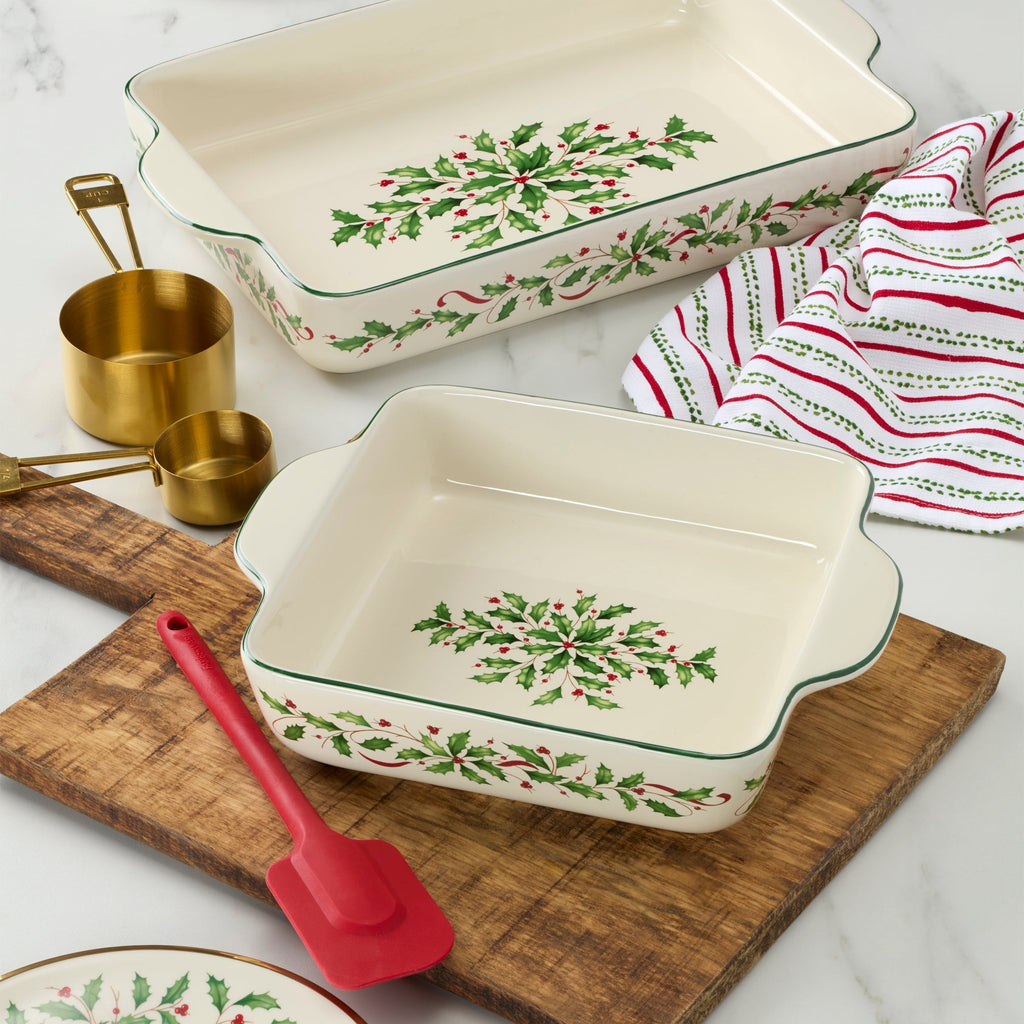 Lenox Holiday Square Baking Dish, stoneware (view 3)