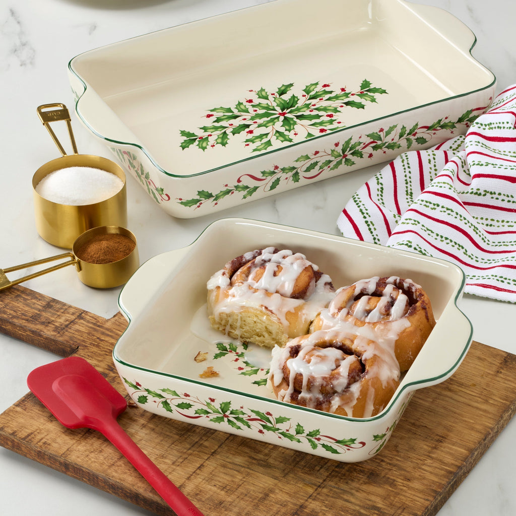 Lenox Holiday Square Baking Dish, stoneware (view 2)