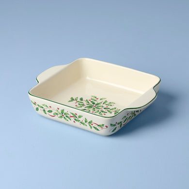 Lenox Holiday Square Baking Dish, stoneware
