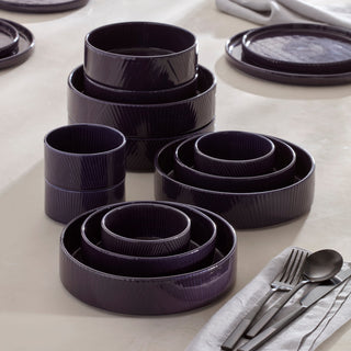 Lenox Modulus Nightshade 12-Piece Bowl Set, porcelain