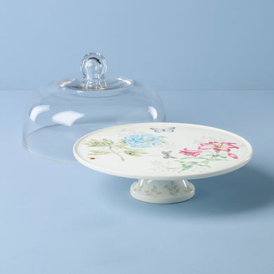 Lenox Butterfly Meadow 25th Anniversary Cake Plate, porcelain (view 2)