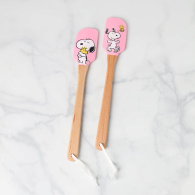 Lenox Chef Snoopy Pink Spatulas, Set of 2, silicone