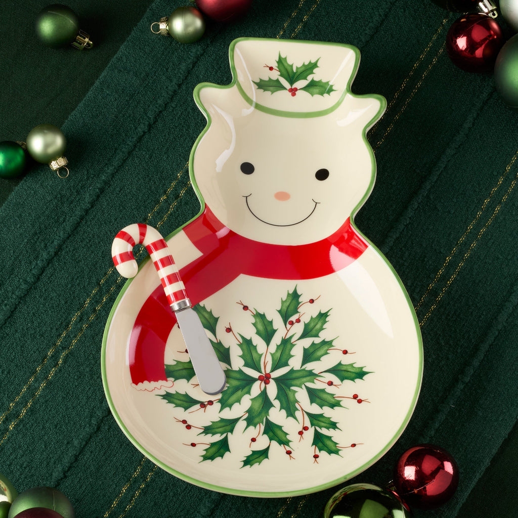 Lenox Holiday Tray with Spreader, porcelain (view 3)