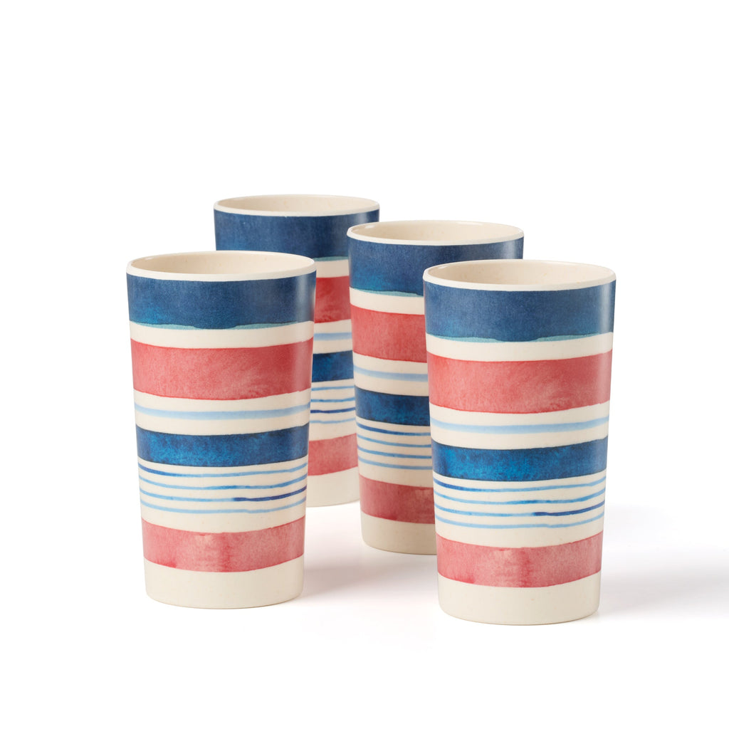 Oneida 24 Seven Melamine Tumblers - Set Of 4 - Stripe, melamine (view 4)