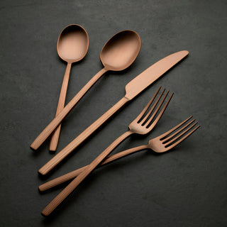 Oneida Dean Rose Gold Satin 20-Piece Flatware Set, 18/0 stainless steel (view 6)