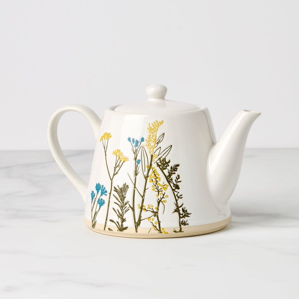 Lenox Wildflowers Teapot, stoneware (view 2)