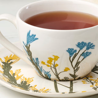 Lenox Wildflowers Tea Cup & Saucer, Set of 4, stoneware (view 3)
