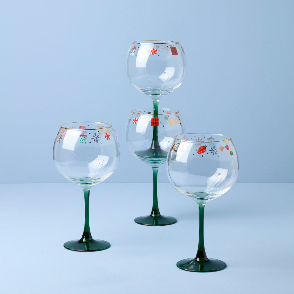 Lenox Nutcracker Ballet Balloon Wine Glasses, Set of 4, glass (view 2)
