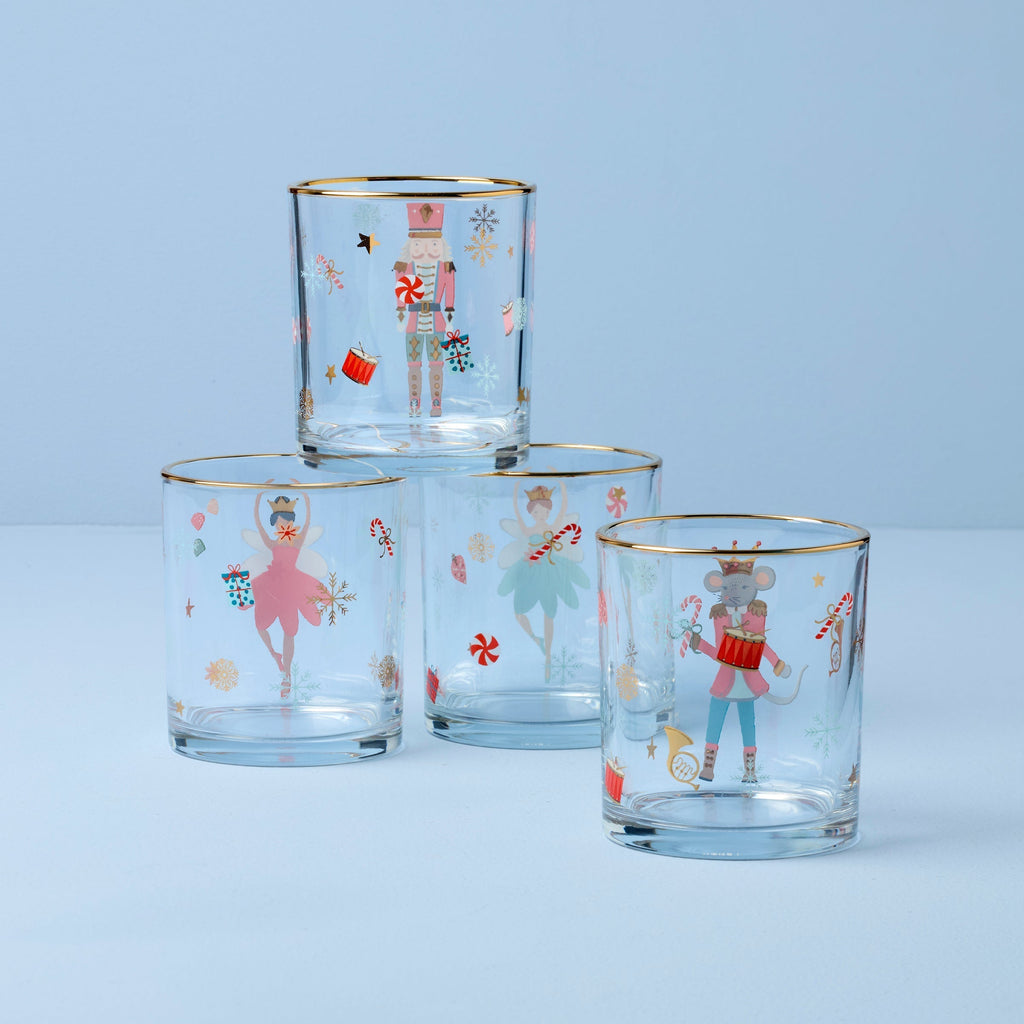 Lenox Nutcracker Ballet Double Old Fashion Glasses - Set Of 4, glass (view 2)