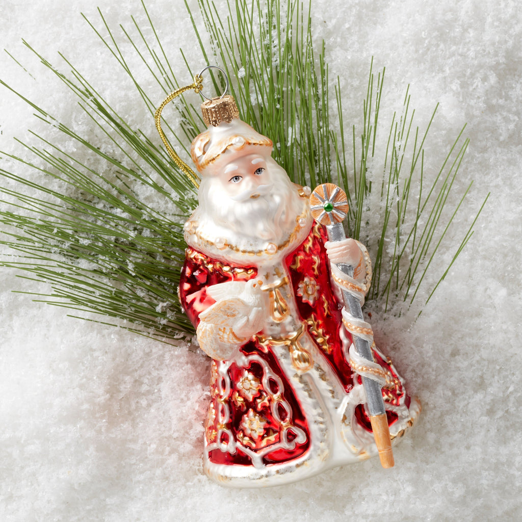 Lenox Blown Glass Santa Ornament, glass (view 4)