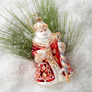 Lenox Blown Glass Santa Ornament, glass (view 4)
