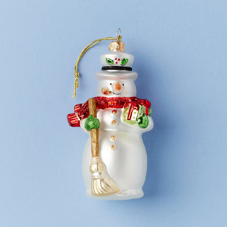 Lenox Blown Glass Snowman Ornament, glass