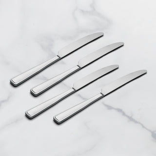 Oneida Reid Satin Dinner Knives,  Set of 4, stainless steel