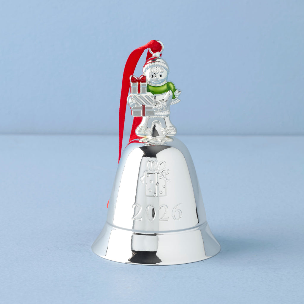 Lenox 2026 Annual Musical Bell Ornament, silverplate/stainless steel