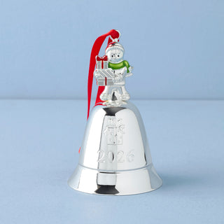 Lenox 2026 Annual Musical Bell Ornament, silverplate/stainless steel