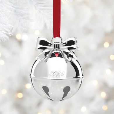 Lenox 2026 Jingle Bell Silverplate Ornament, silverplate/aluminum (view 2)