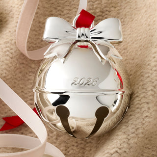 Lenox 2026 Jingle Bell Silverplate Ornament, silverplate/aluminum (view 3)