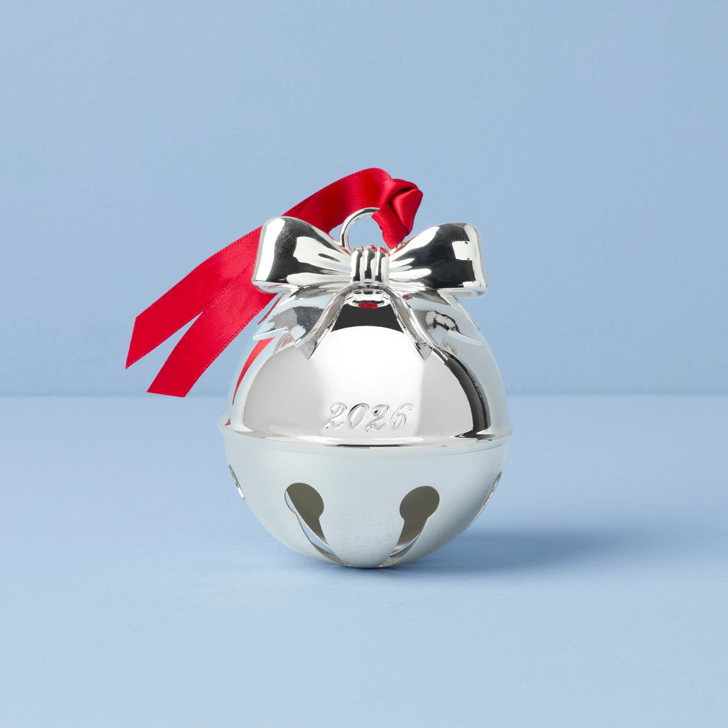 Lenox 2026 Jingle Bell Silverplate Ornament, silverplate/aluminum