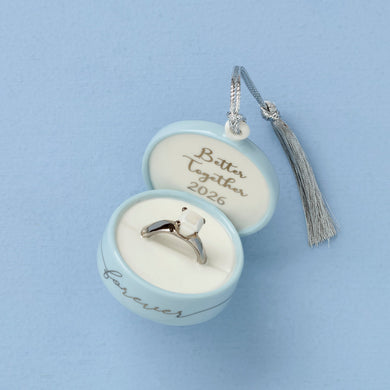 Lenox 2026 Together Forever Ring Box Ornament, porcelain
