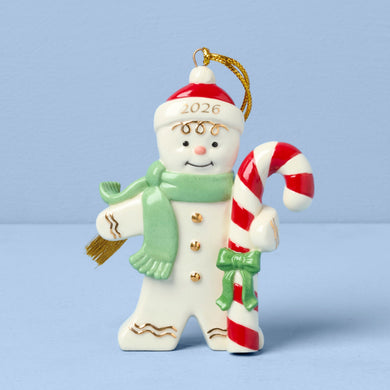 Lenox 2026 Gingerbread with Candy Cane Ornament, porcelain