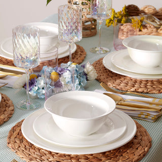 Lenox Studio 1414 Rimmed 12-Piece Dinnerware Set, bone china (view 3)
