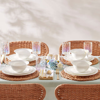 Lenox Studio 1414 Rimmed 12-Piece Dinnerware Set, bone china (view 7)