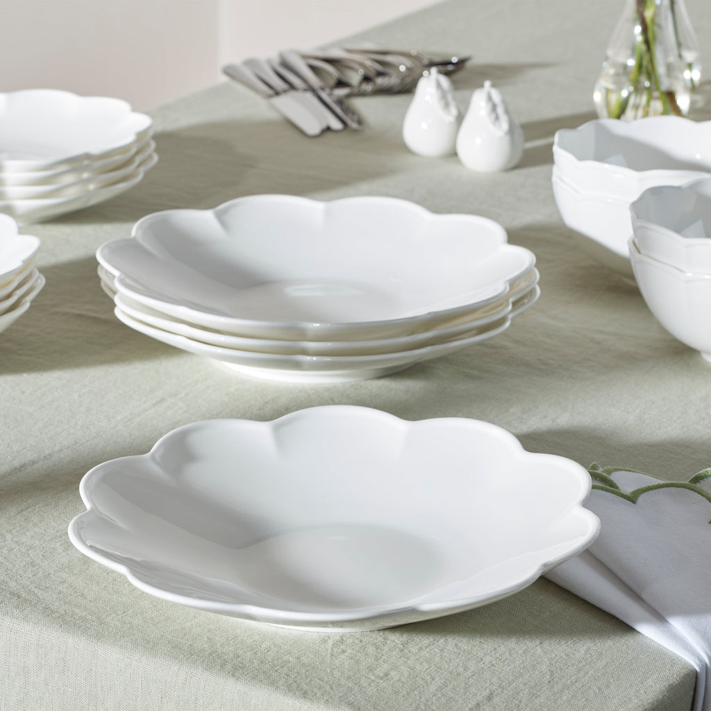 Lenox Studio 1414 Scallop 12-Piece Dinnerware Set, bone china (view 11)