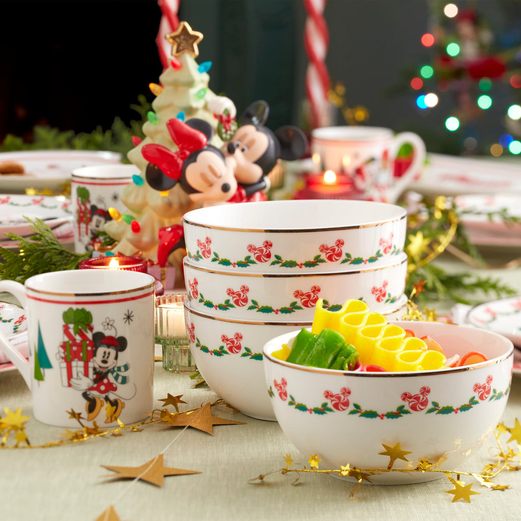 Lenox Disney Holiday 12-Piece Dessert Set, porcelain (view 3)