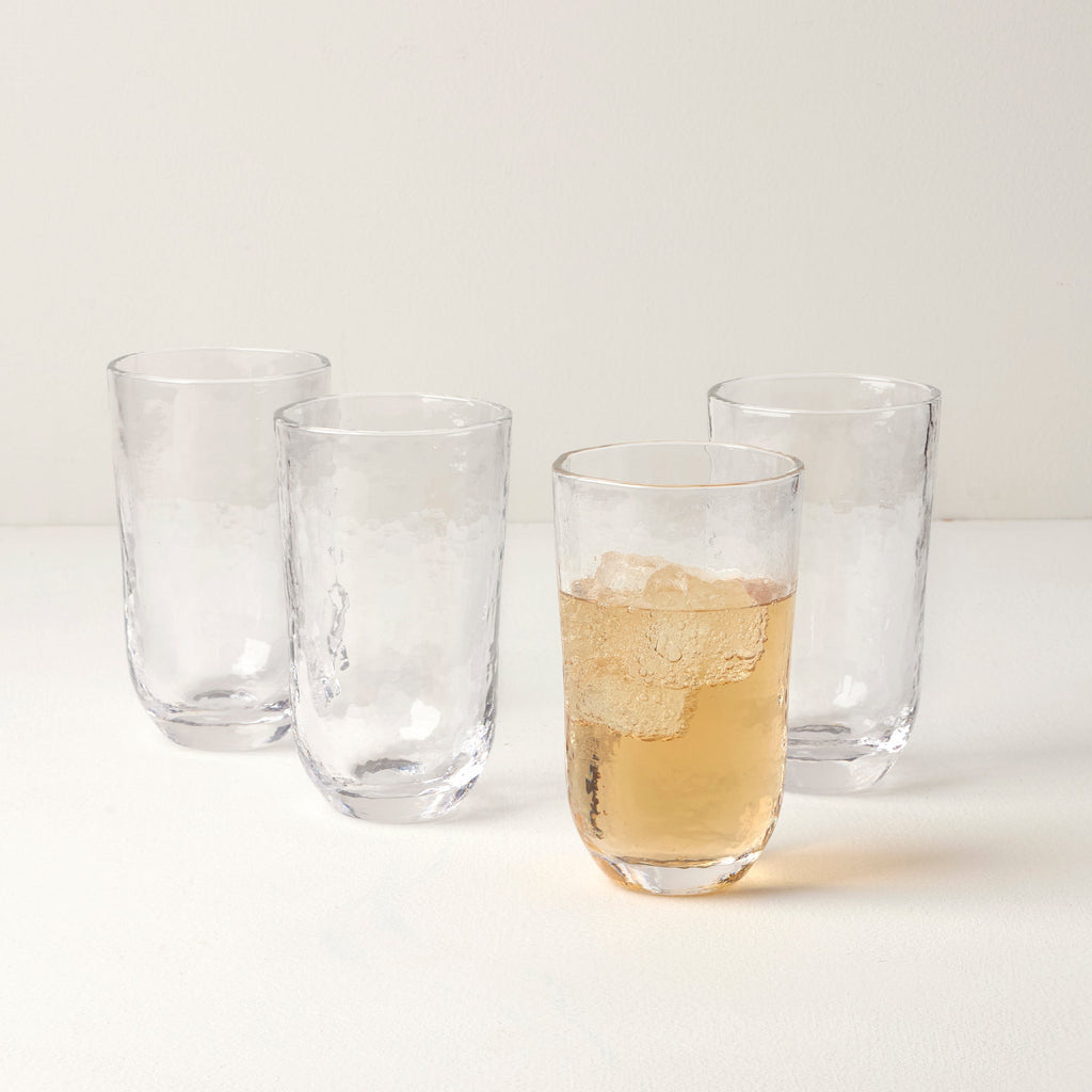 Lenox Homespun Clear Tall Tumbler - Set Of 4, glass
