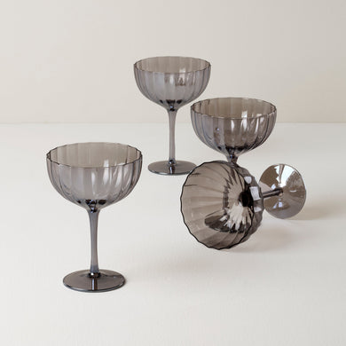 Lenox Curva Luxe Coupe Glasses, Set of 4, glass