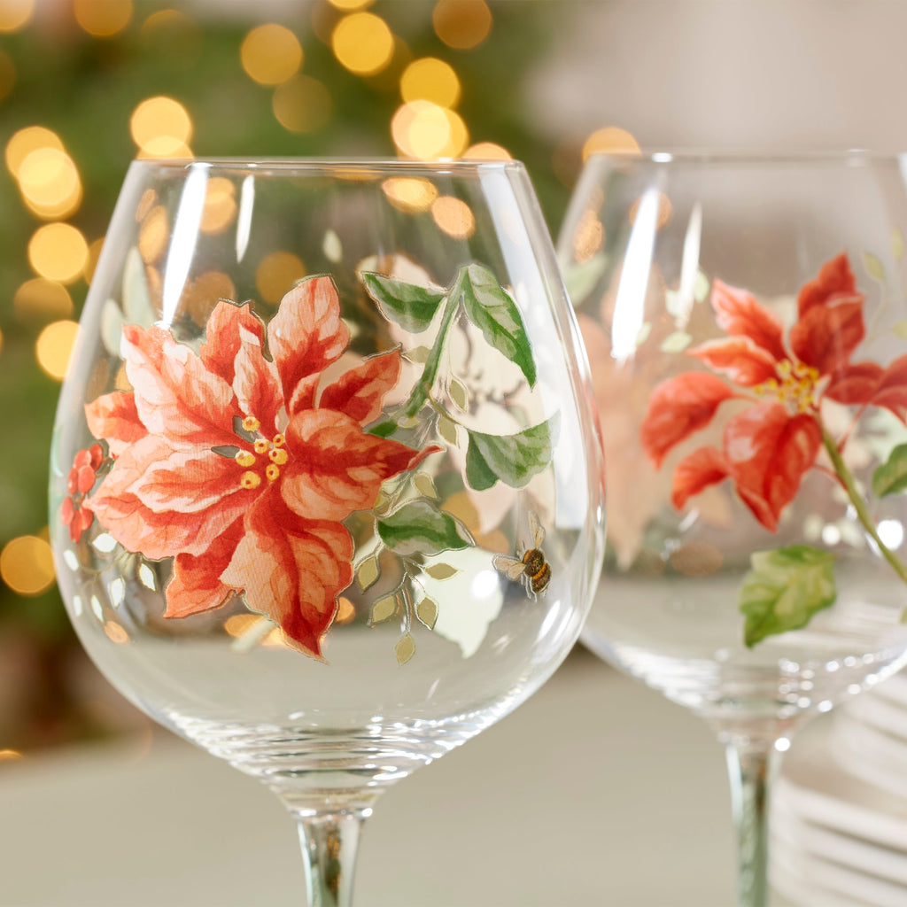 Lenox Butterfly Meadow Holiday Balloon Glasses, Set of 4, glass (view 4)