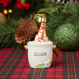 Lenox 2026 Champagne Bucket Ornament, porcelain (view 2)