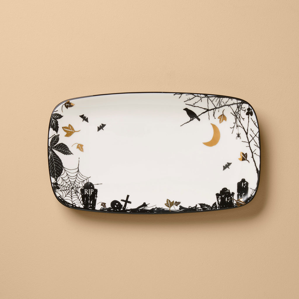 Lenox Haunted Halloween Hors d'Oeuvres Tray, porcelain