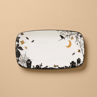 Lenox Haunted Halloween Hors d'Oeuvres Tray, porcelain