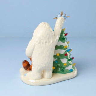 Lenox Rudolph and Bumble Lit Figurine, porcelain/glass (view 2)