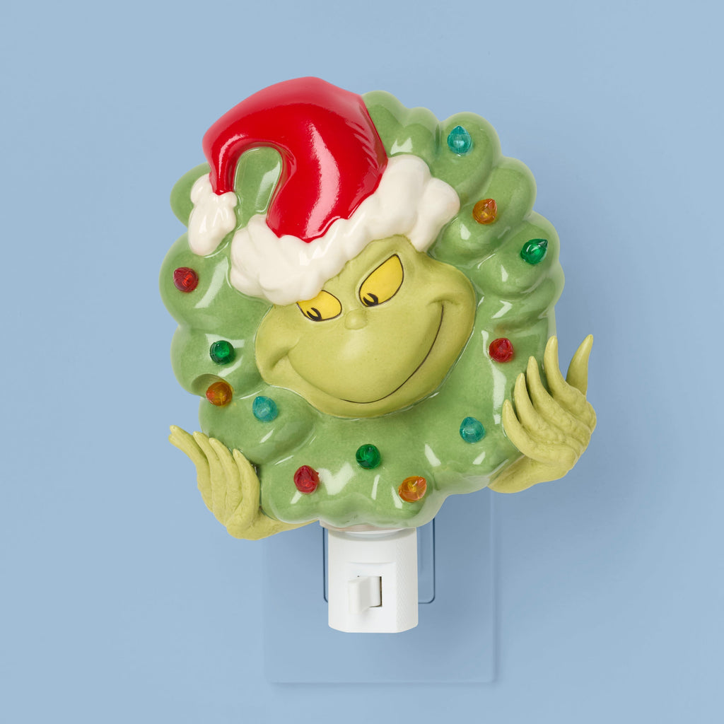 Lenox Grinch Night Light, porcelain