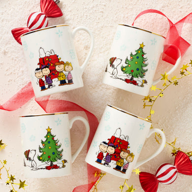 Lenox Peanuts Gang Mugs, Set of 4, Assorted, porcelain (view 2)
