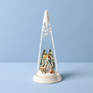 Lenox Merry & Magical Glass Lit Scene Angel, porcelain (view 2)