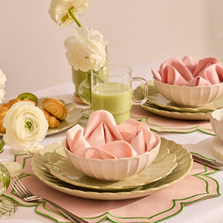 Lenox French Perle Scallop Blush 12-Piece Dinnerware Set, stoneware (view 8)