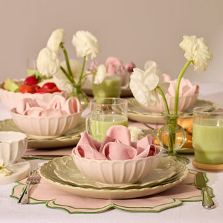Lenox French Perle Scallop Blush 12-Piece Dinnerware Set, stoneware (view 6)