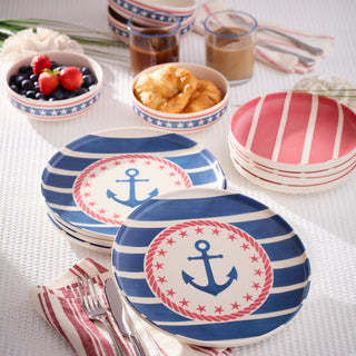 Oneida 24 Seven Melamine, Aweigh We Go 12-Piece Dinnerware Set, melamine (view 5)