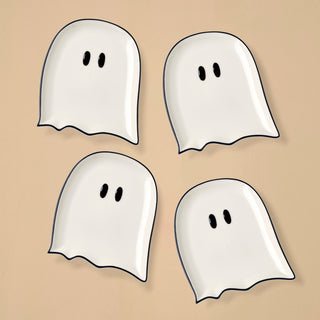 Lenox Ghost Accent Plates, Set of 4, porcelain