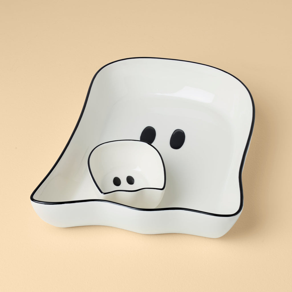 Lenox Ghost Chip and Dip Bowl, porcelain